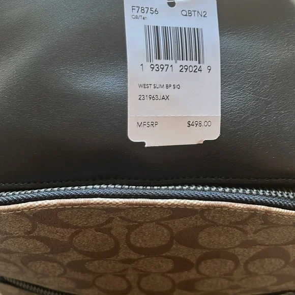 Coach West Backpack in Signature Canvas